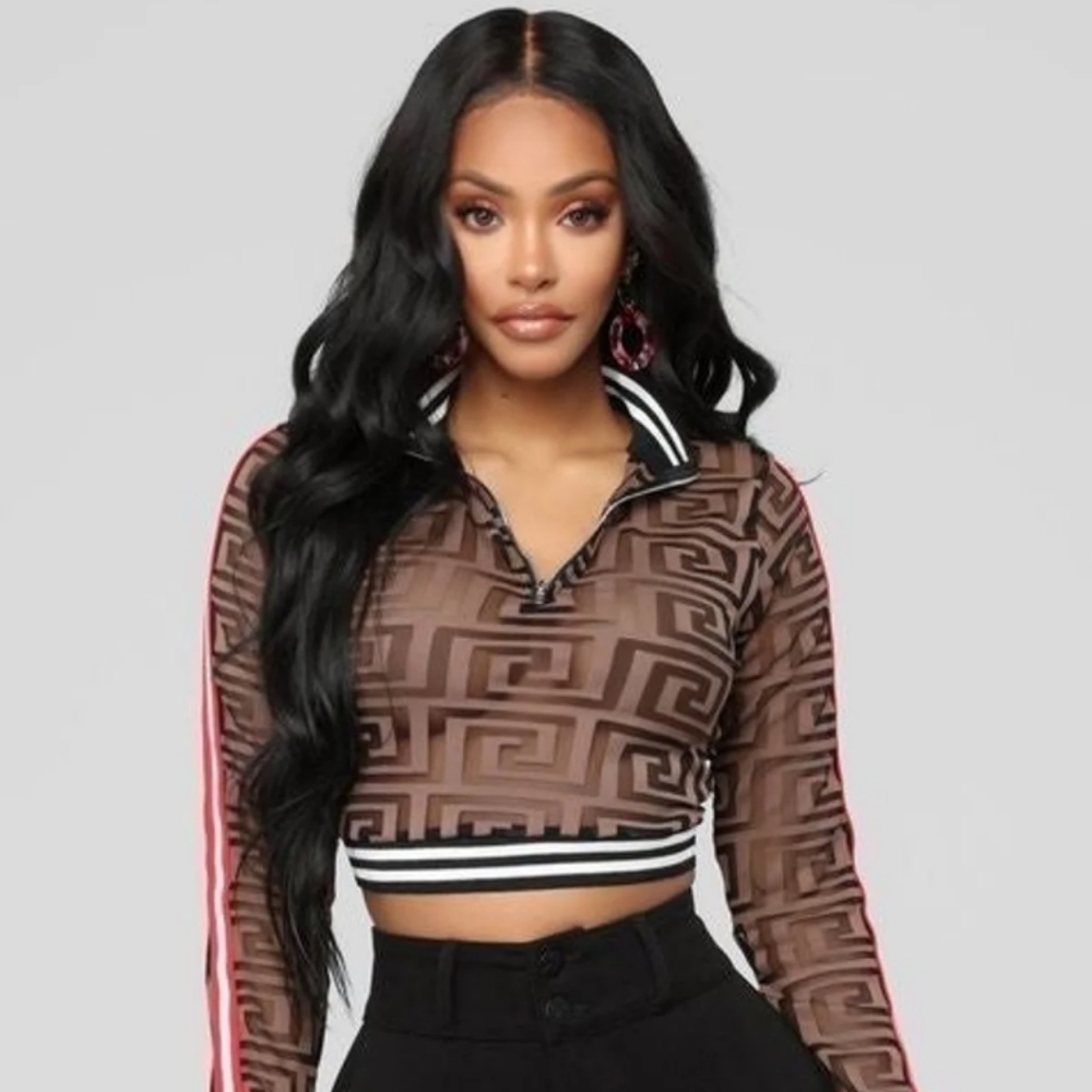 Plus size crop top only